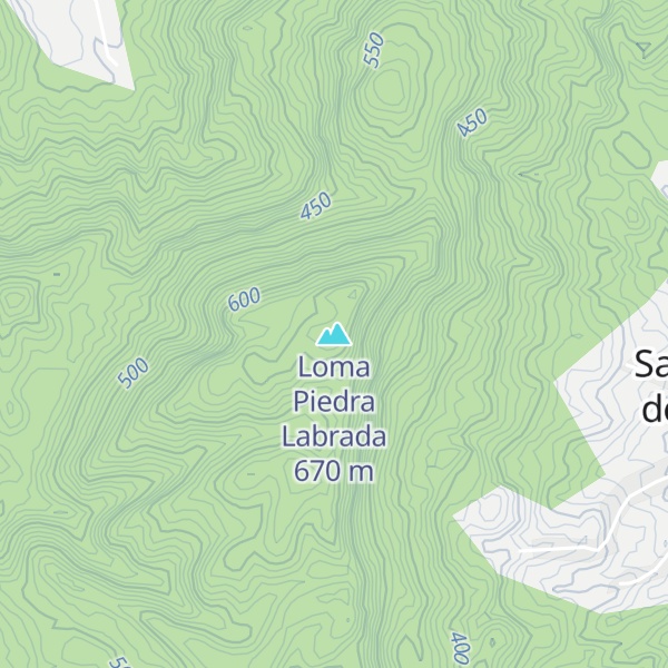 Map of Loma Piedra Labrada