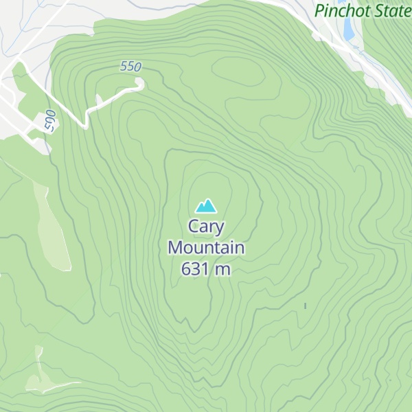 Map of Cary Mountain