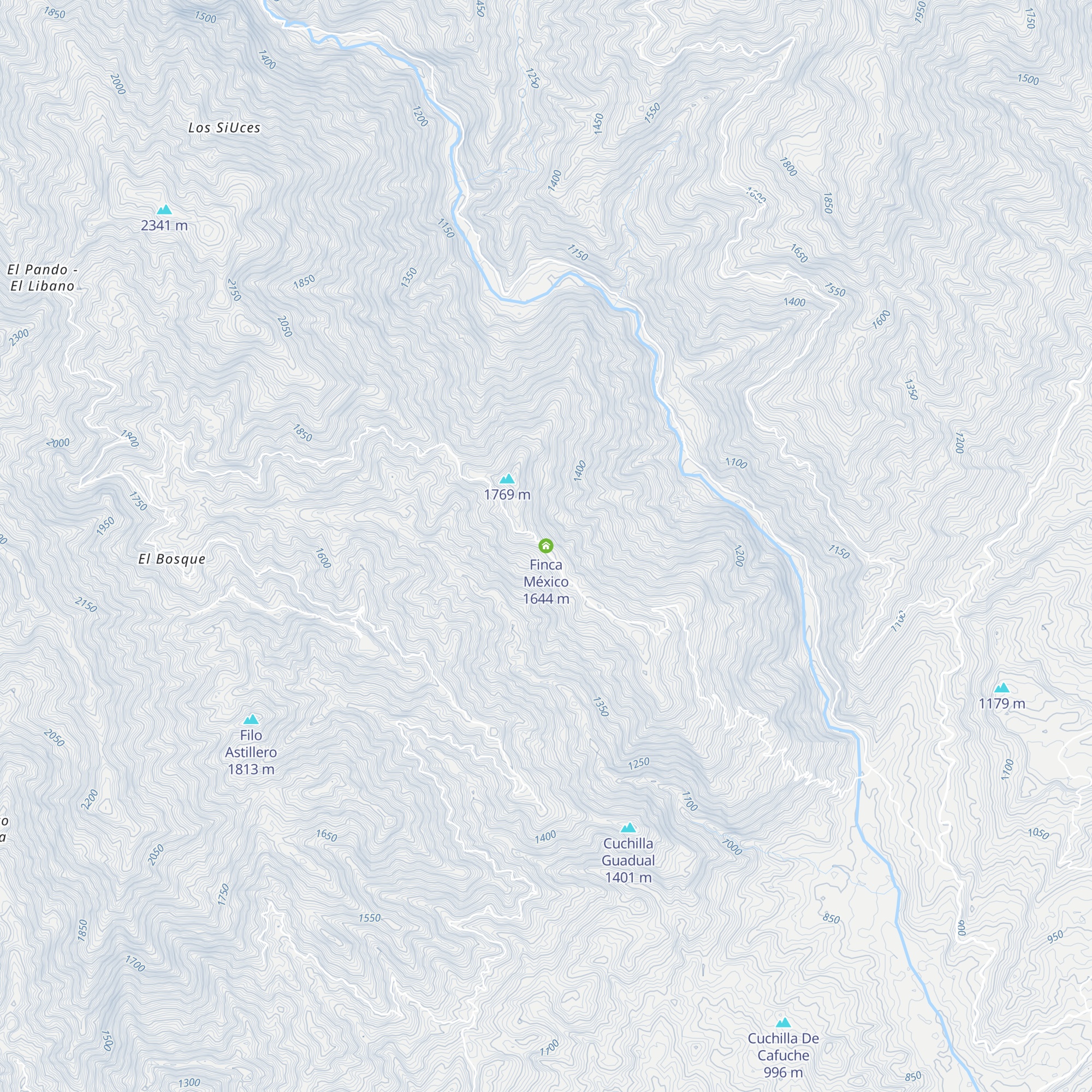 Finca México map