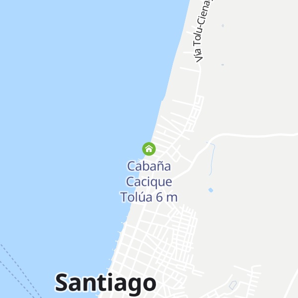 Map of Cabaña Cacique Tolúa