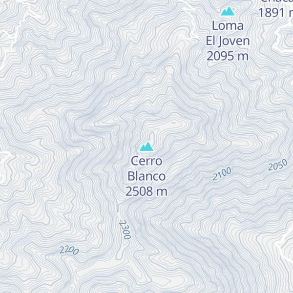 Map of Cerro Blanco