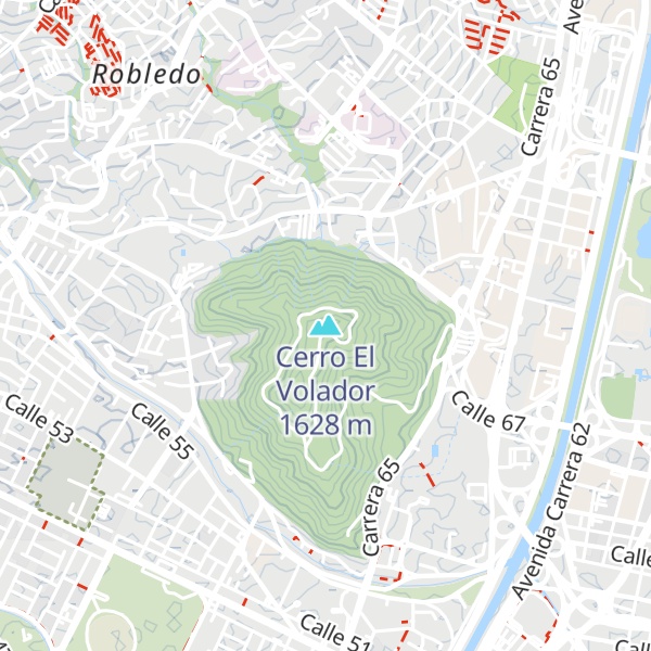 Map of Cerro El Volador