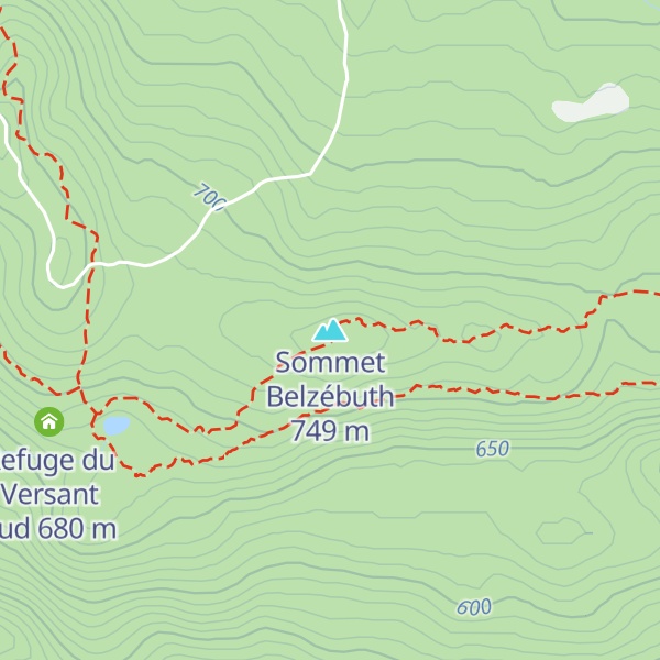 Map of Sommet Belzébuth