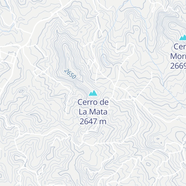 Map of Cerro de La Mata
