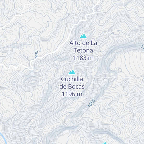 Map of Cuchilla de Bocas