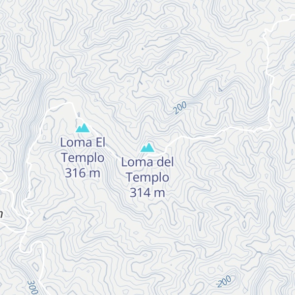 Map of Loma del Templo