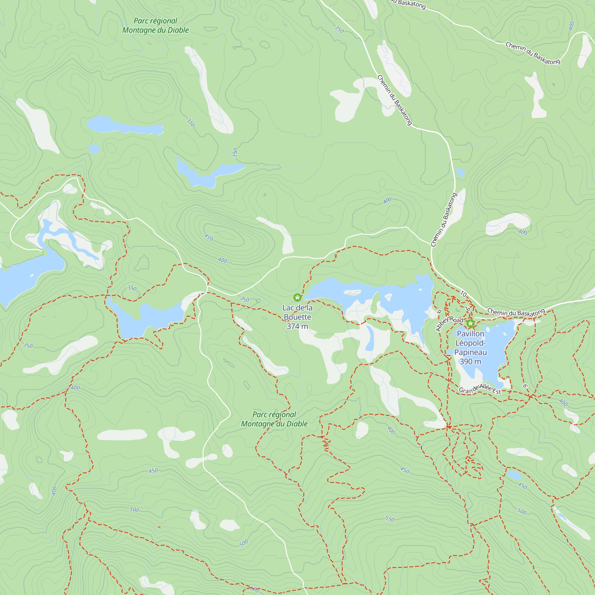 Lac de la Bouette map