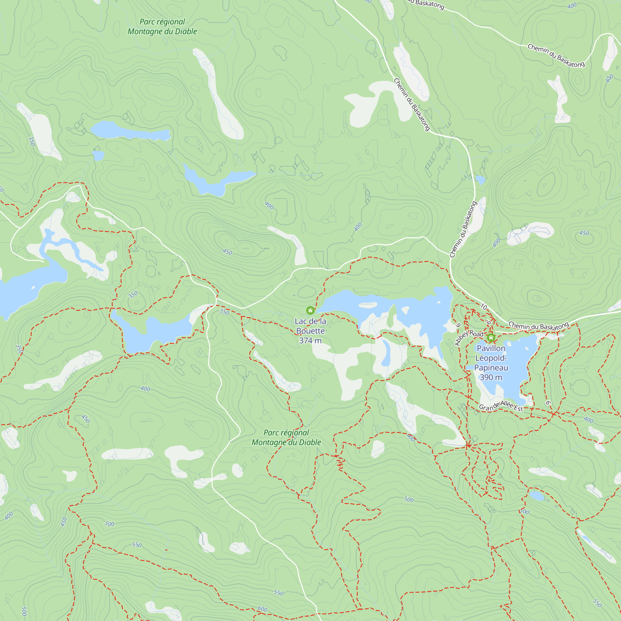 Lac de la Bouette map