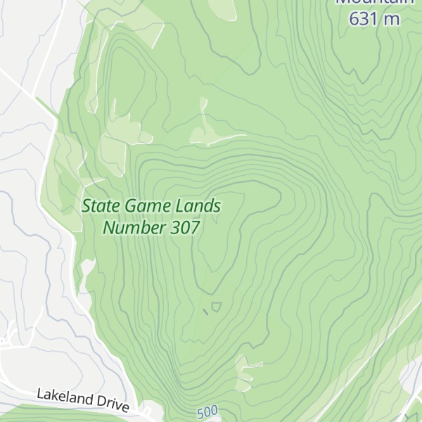 Map of Meyers Mountain