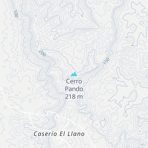 Map of Cerro Pando