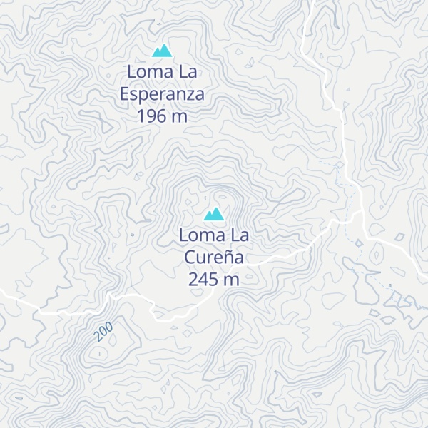 Map of Loma La Cureña