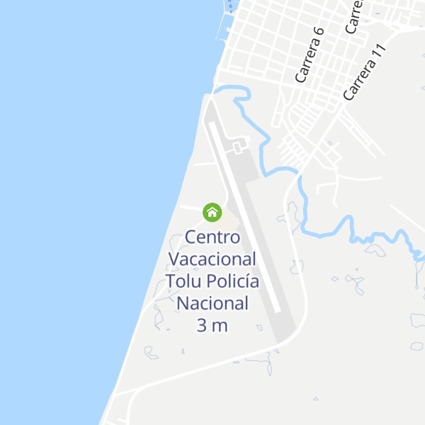 Map of Centro Vacacional Tolu Policía Nacional