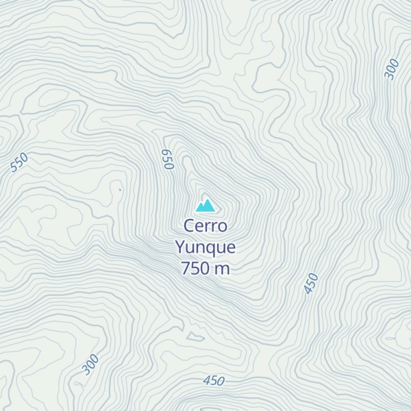 Map of Cerro Yunque