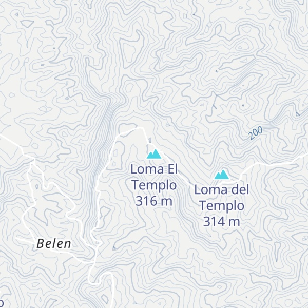 Map of Loma El Templo