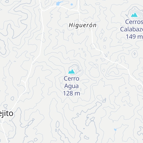 Map of Cerro Agua