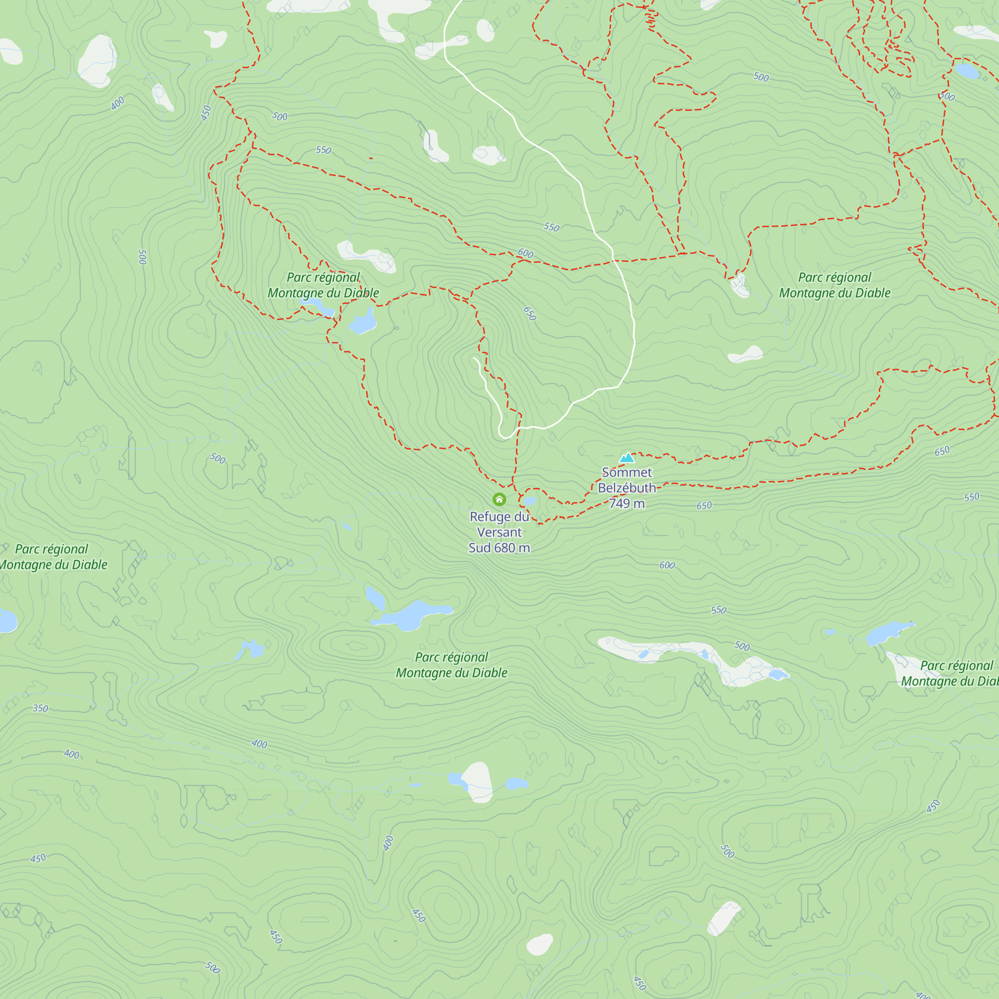 Refuge du Versant Sud map
