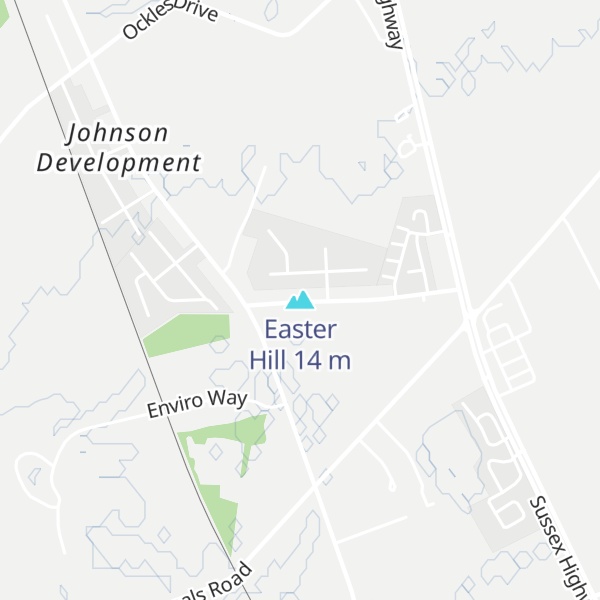 Map of Easter Hill