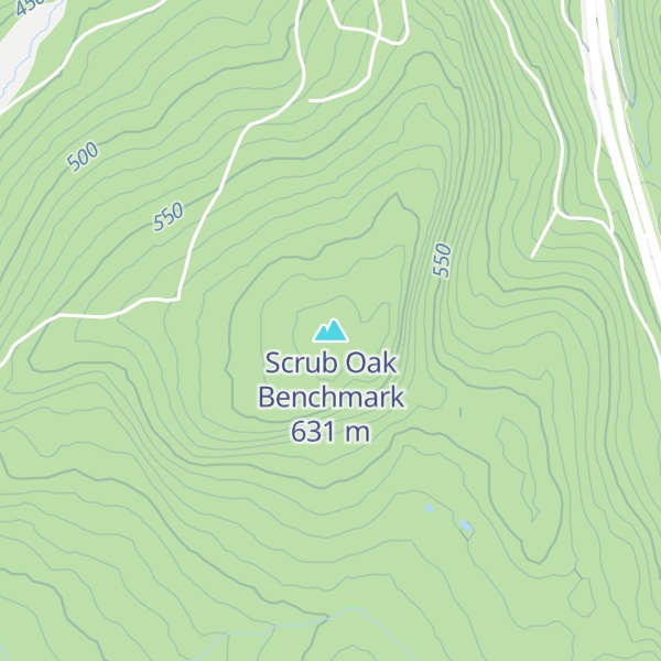 Map of Scrub Oak Benchmark