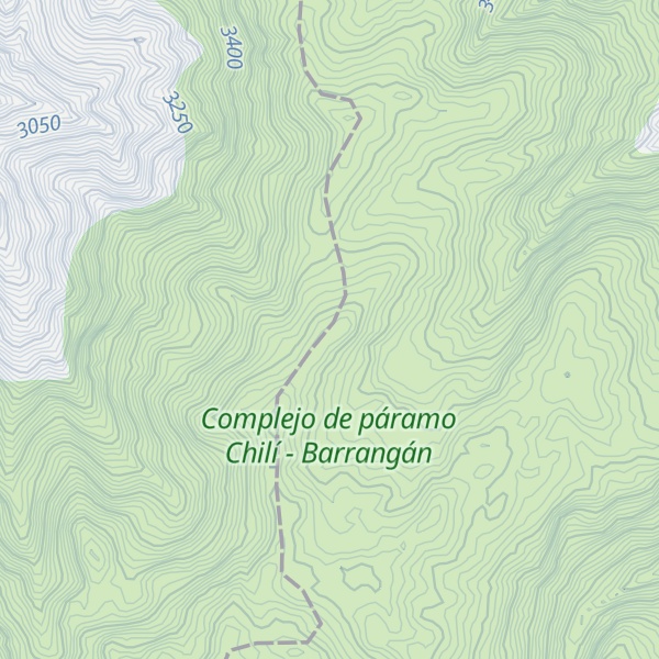 Map of Cordillerra Central
