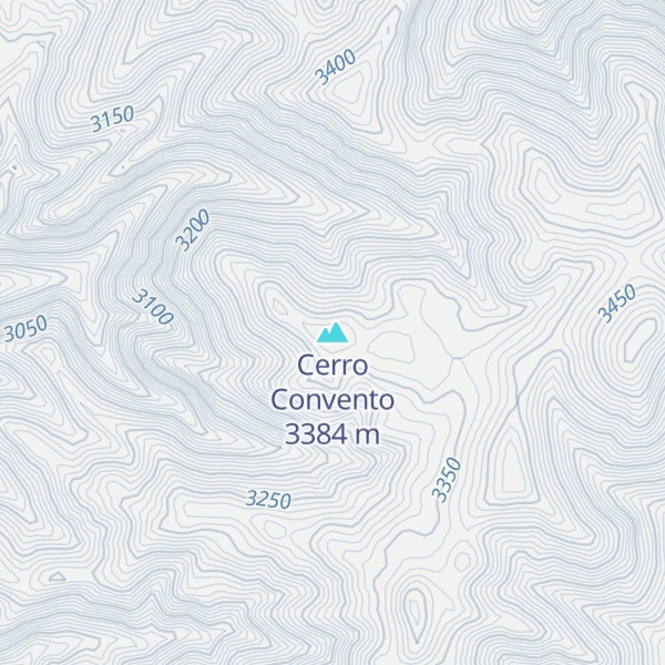 Map of Cerro Convento