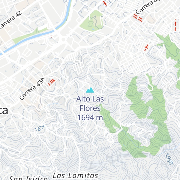 Map of Alto Las Flores