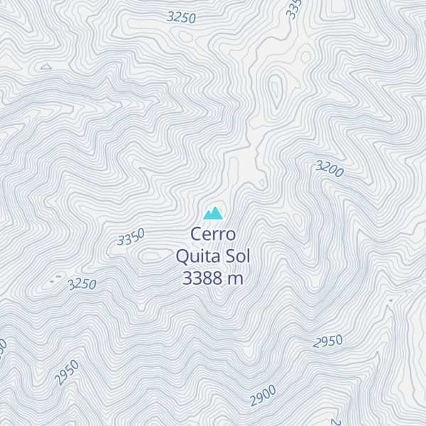 Map of Cerro Quita Sol