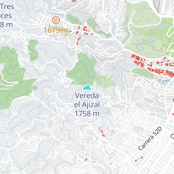 Map of Vereda el Ajizal