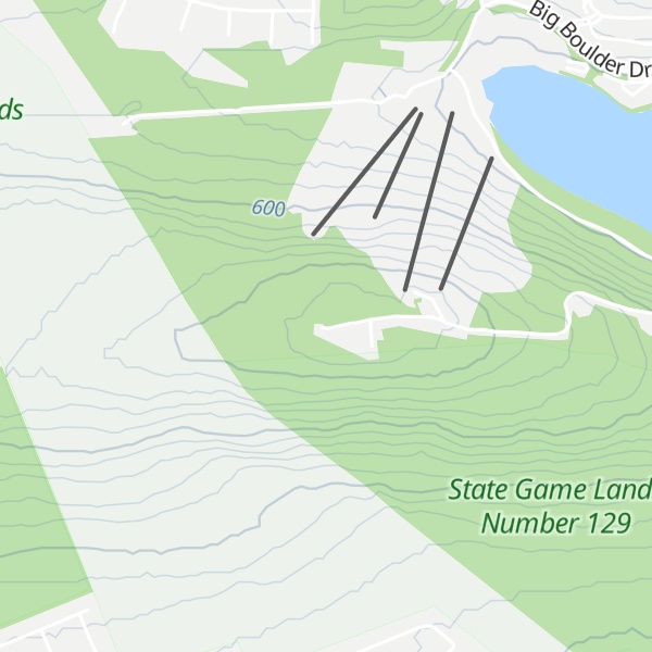 Map of Lake Mountain