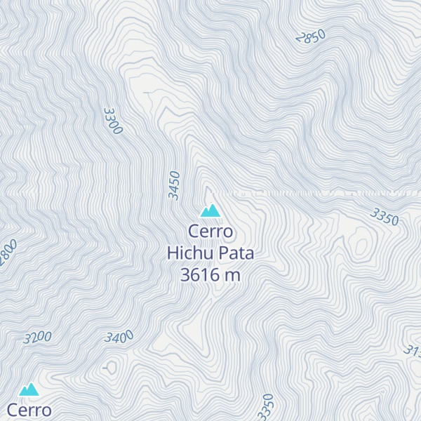 Map of Cerro Hichu Pata
