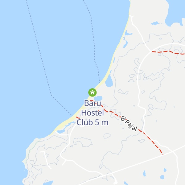 Map of Baru Hostel Club