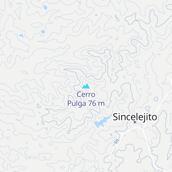 Map of Cerro Pulga