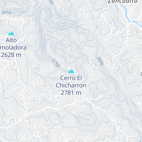 Map of Cerro El Chicharron