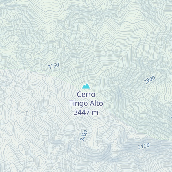 Map of Cerro Tingo Alto