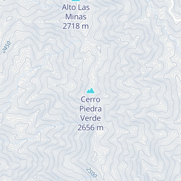 Map of Cerro Piedra Verde