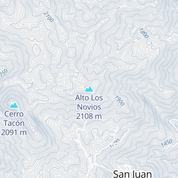 Map of Alto Los Novios