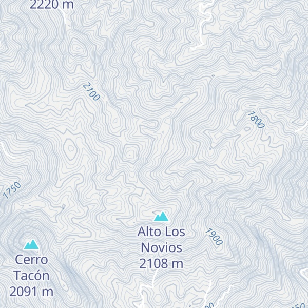 Map of Cerro El Burro