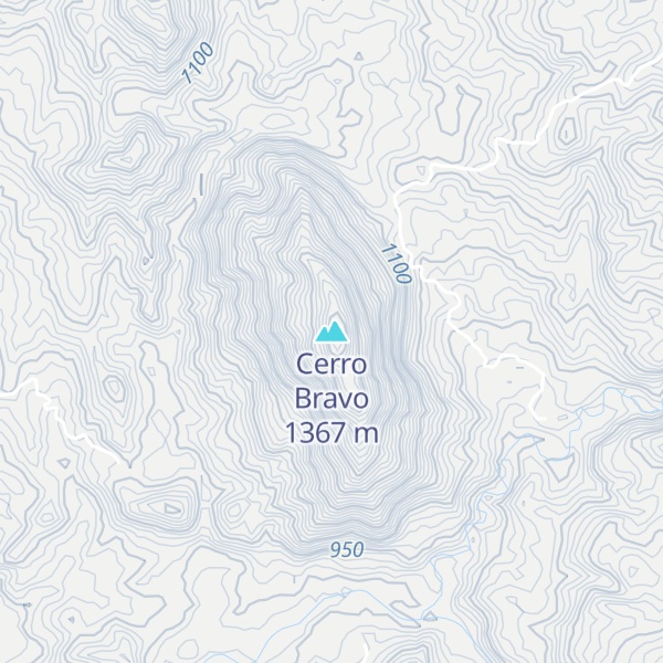 Map of Cerro Bravo