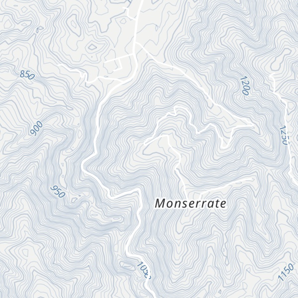 Map of Cerro Monserrate