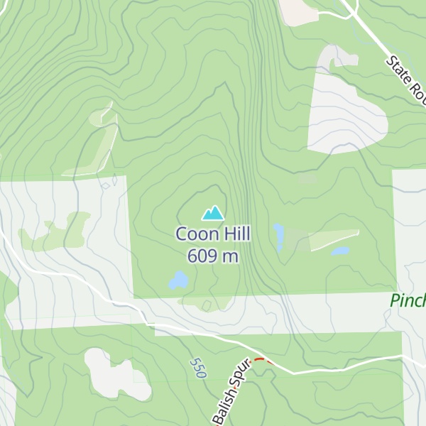 Map of Coon Hill
