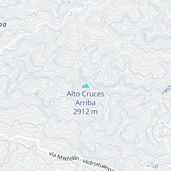 Map of Alto Cruces Arriba
