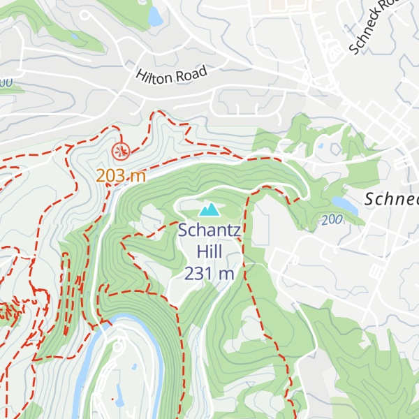 Map of Schantz Hill