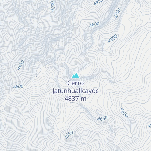 Map of Cerro Jatunhuallcayoc