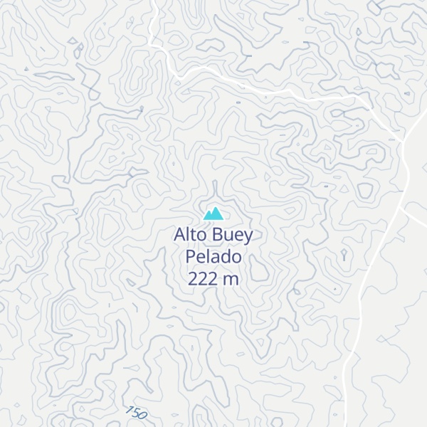 Map of Alto Buey Pelado
