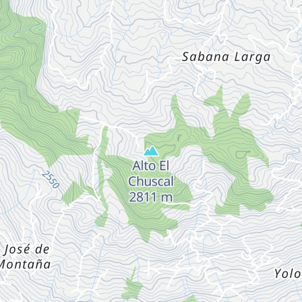 Map of Alto El Chuscal