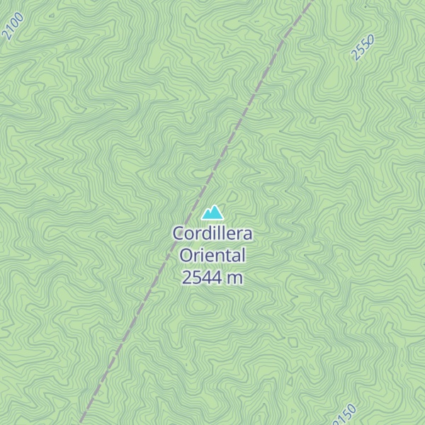 Map of Cordillera Oriental