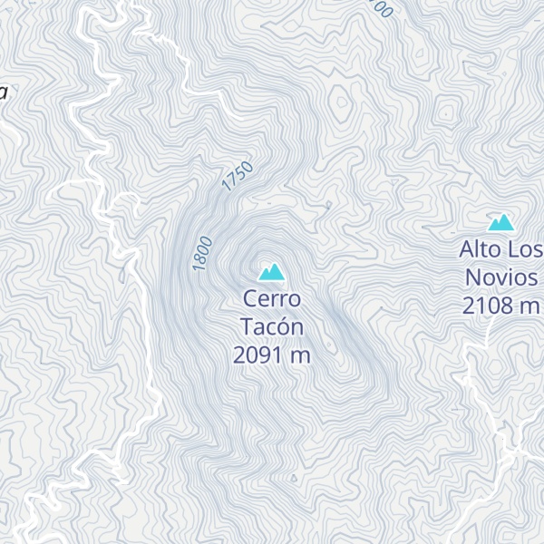 Map of Cerro Tacón