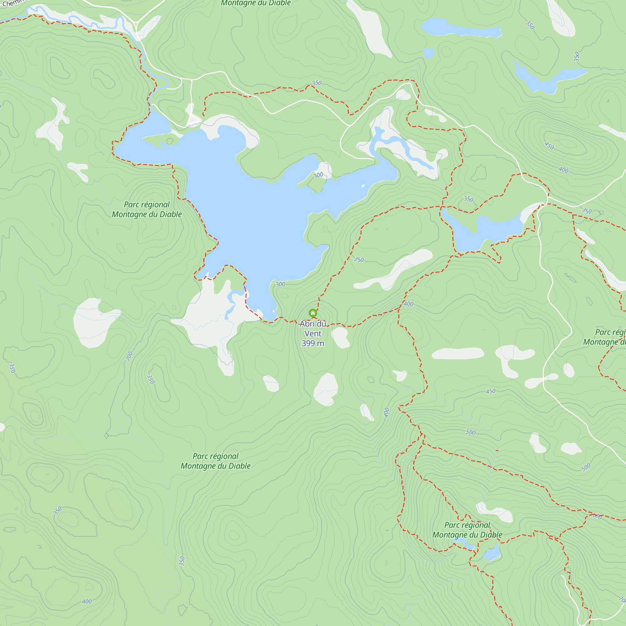 Abri du Vent map