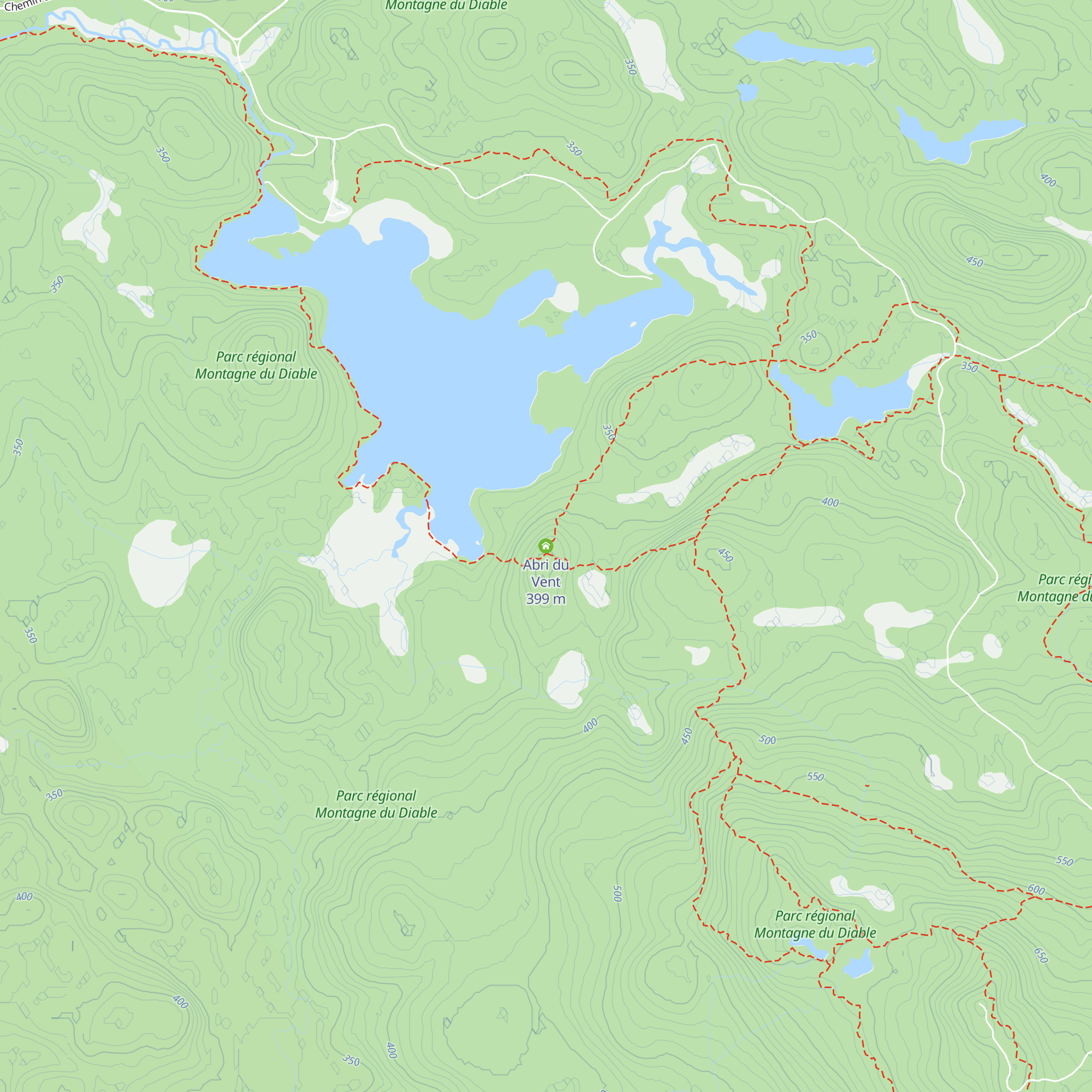 Abri du Vent map