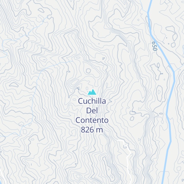 Map of Cuchilla Del Contento