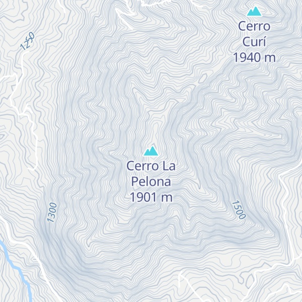 Map of Cerro La Pelona